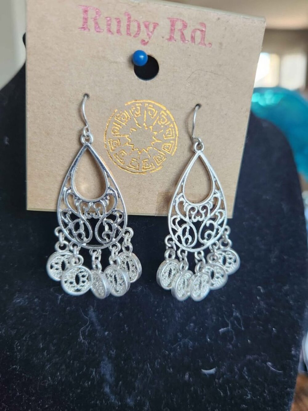 Ruby Rd Stainless Silvertone Dangle Pierced Earring